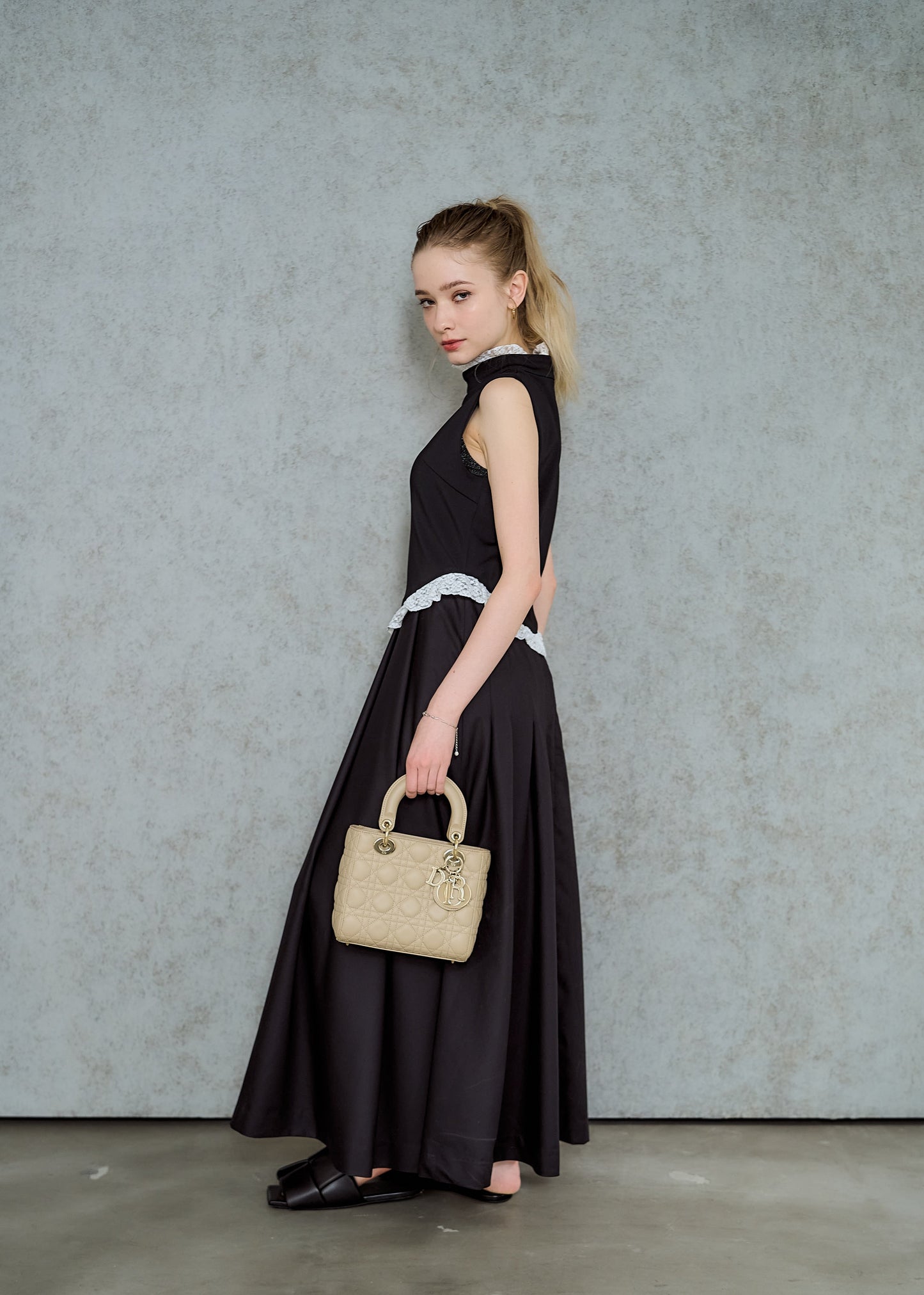 Sculptural Lace Detail Dressess