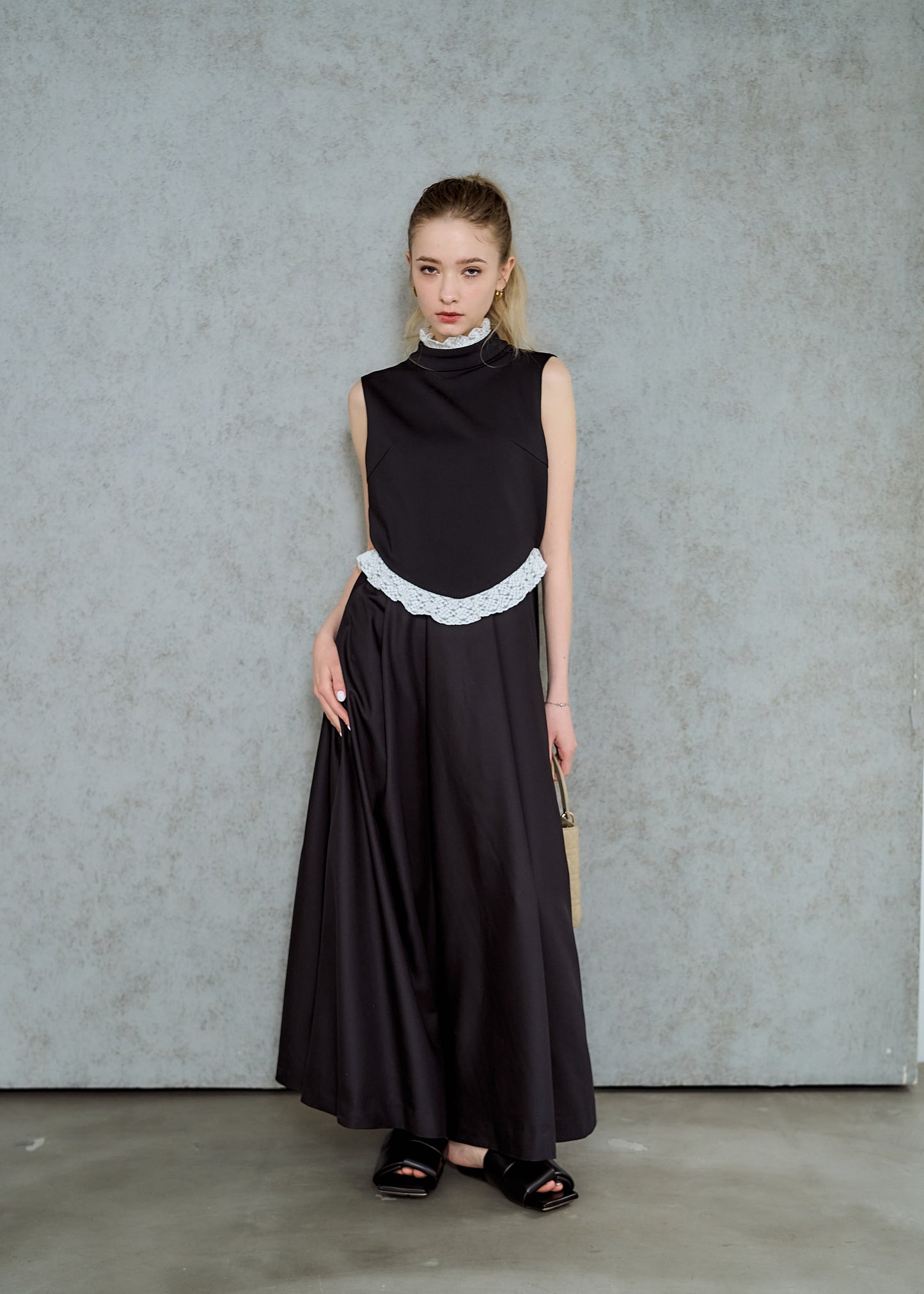 Sculptural Lace Detail Dressess