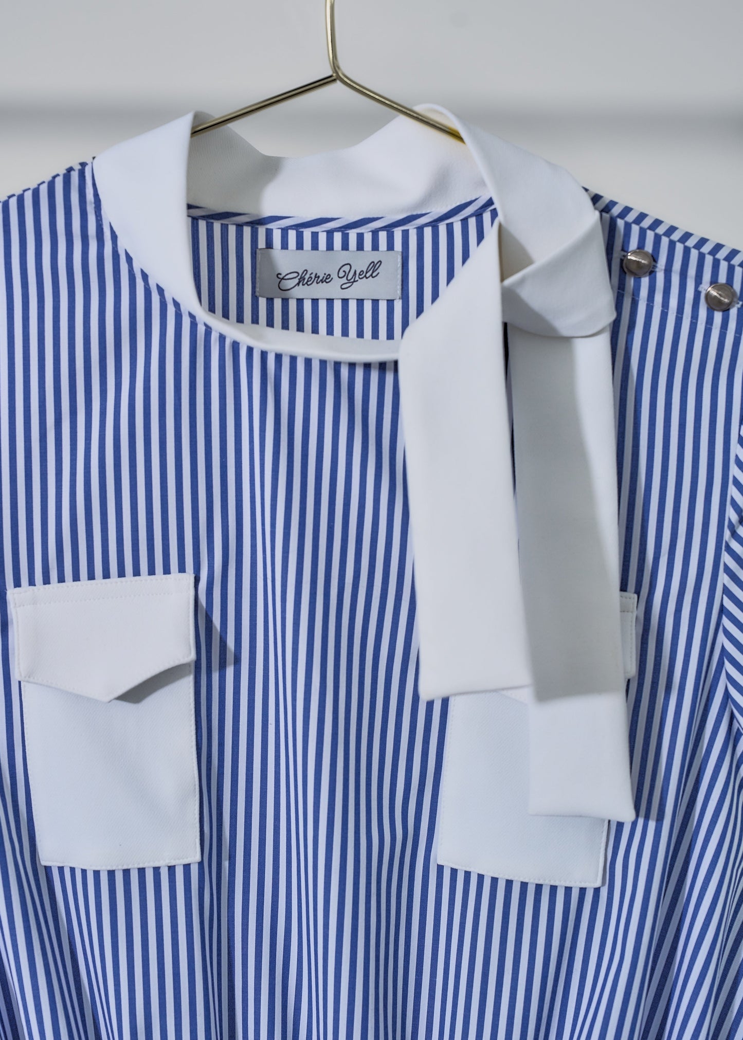 Modern Stripe Flap Dressess